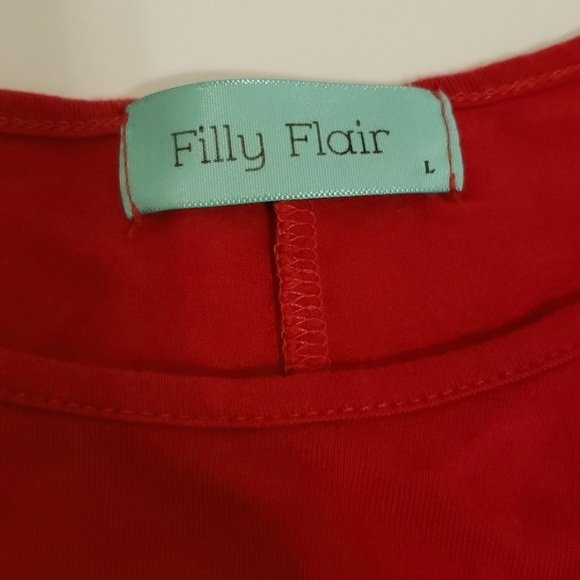 Filly Flair Merry Christmas Y'all Long Sleeve Tee Shirt Size Large - Picture 7 of 8